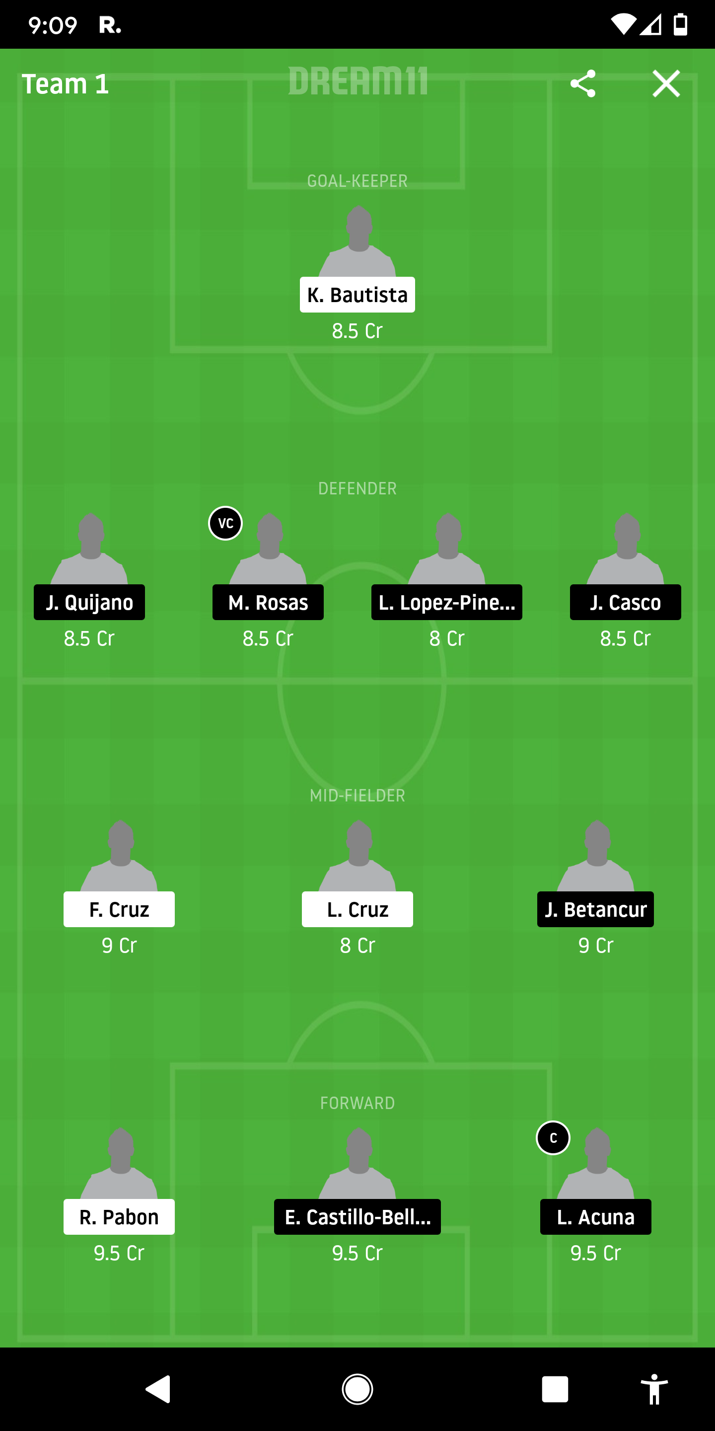 JAL vs EST Dream11
