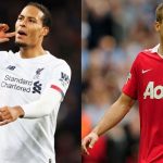 YouTube compilation video of Virgil Van Dijk and Nemanja Vidic heats up comparison