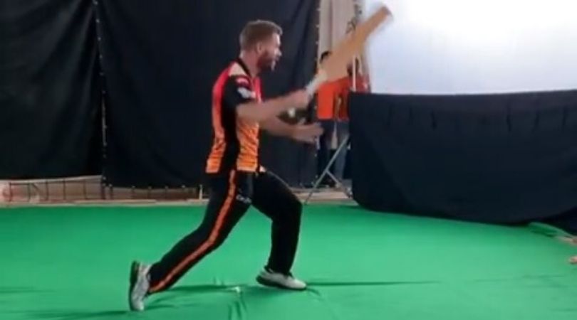 SRH's David Warner emulates CSK's Ravindra Jadeja's sword celebration in throwback video