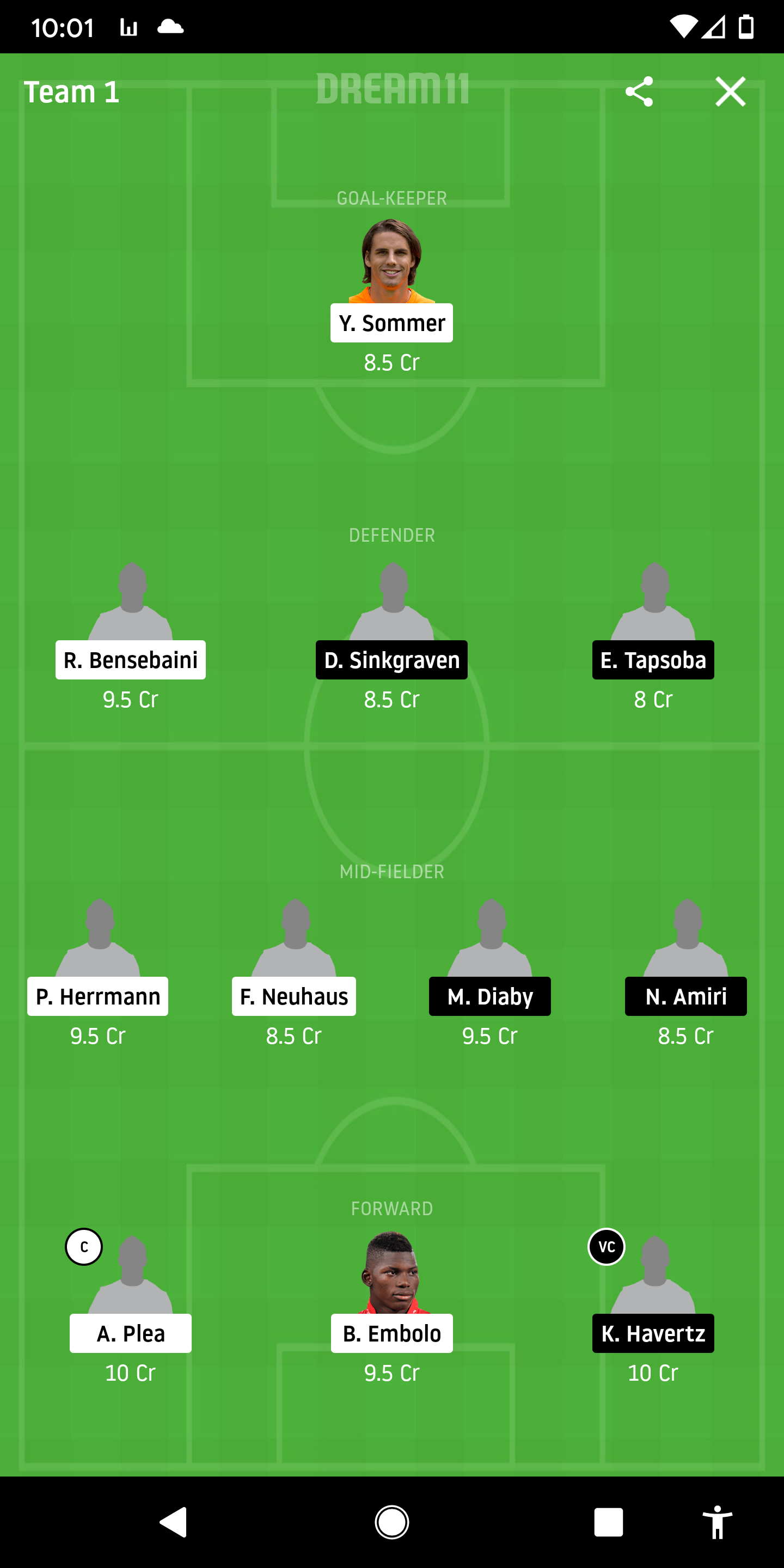 MOB Vs LEV Dream11