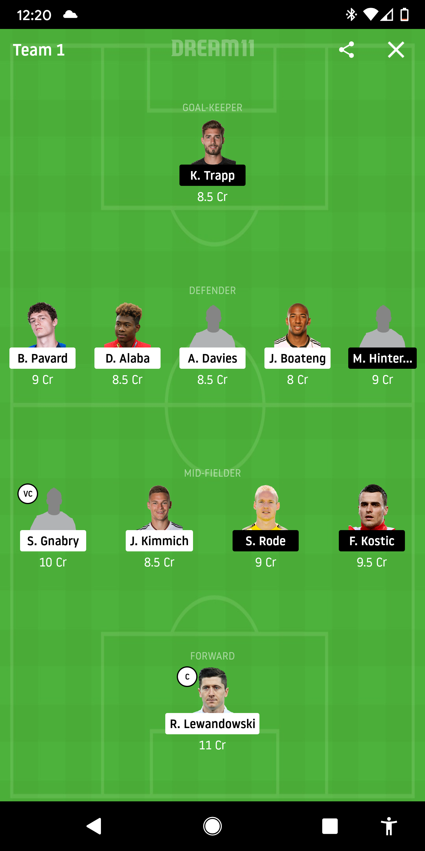 BAY Vs FRK Dream11