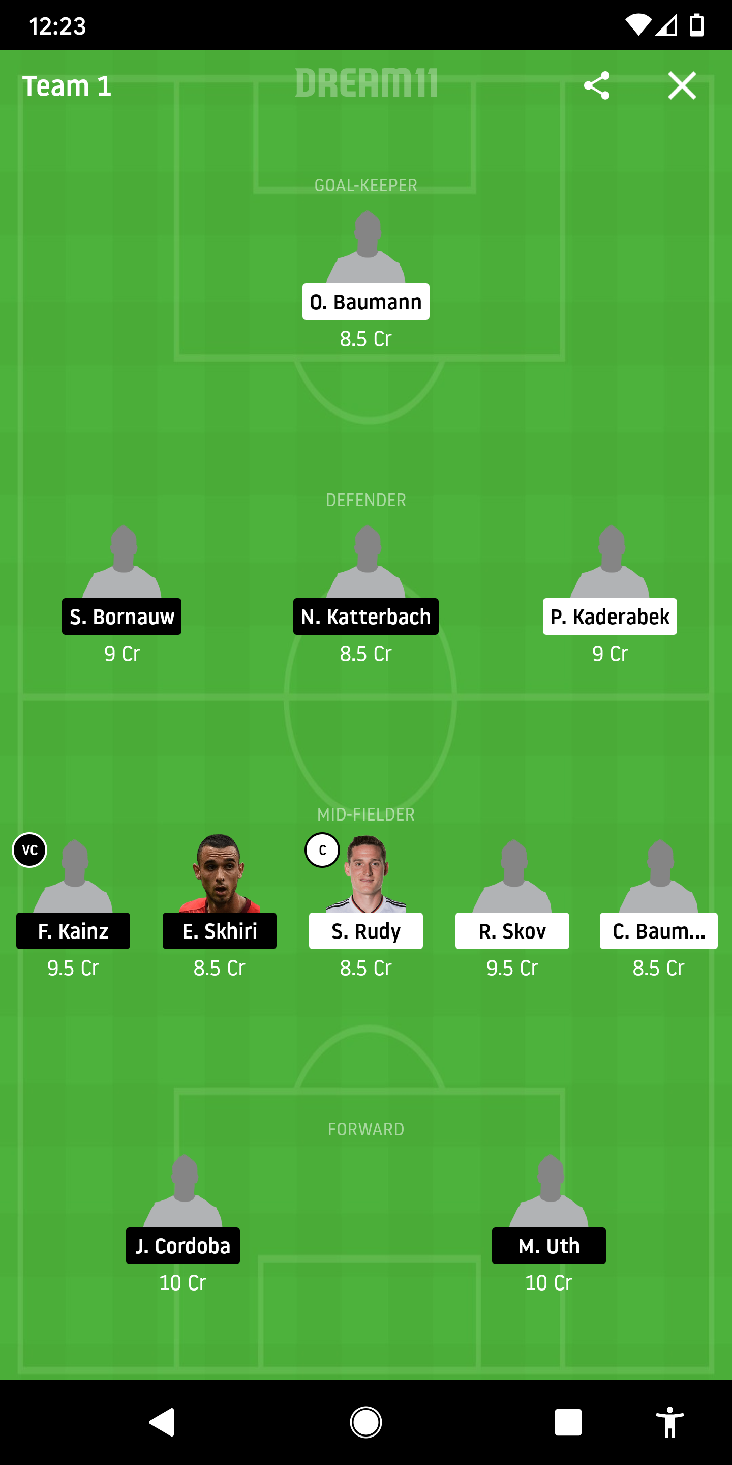 HOF Vs KOL Dream11