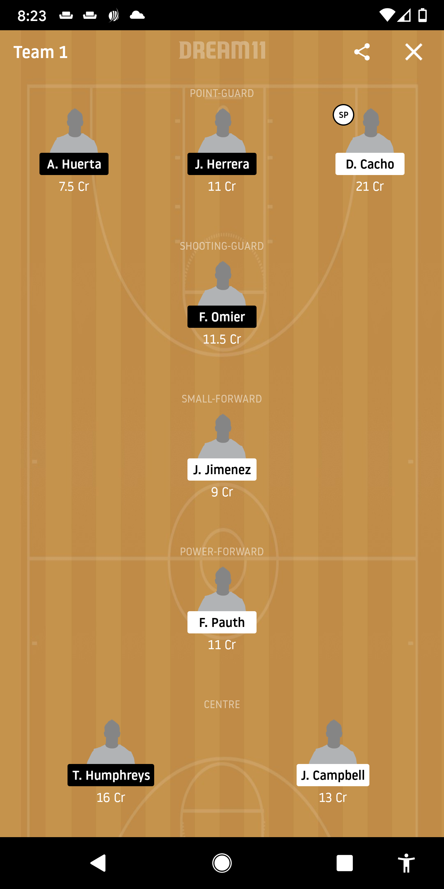 RE Vs JN Dream11