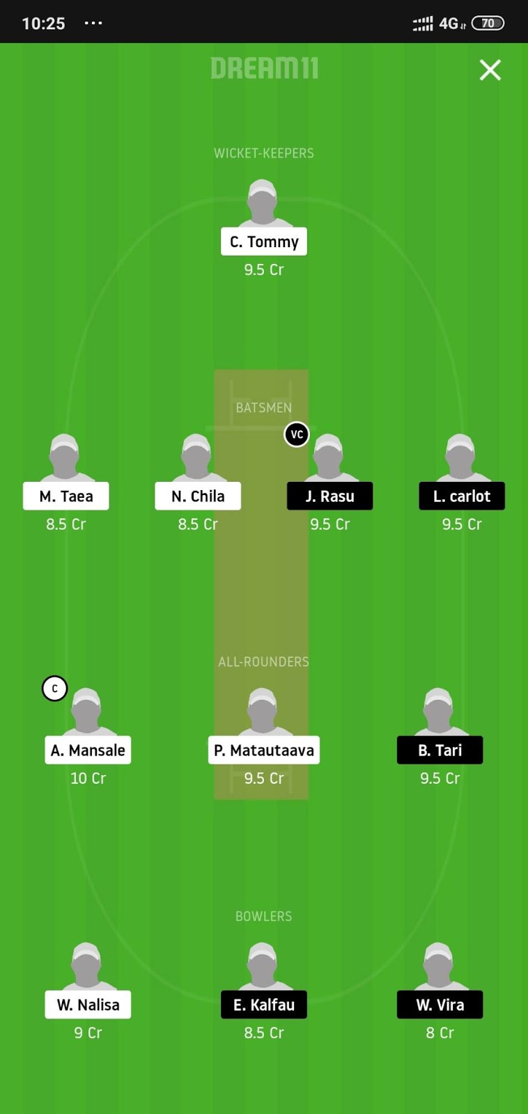MTB vs MFE Dream11