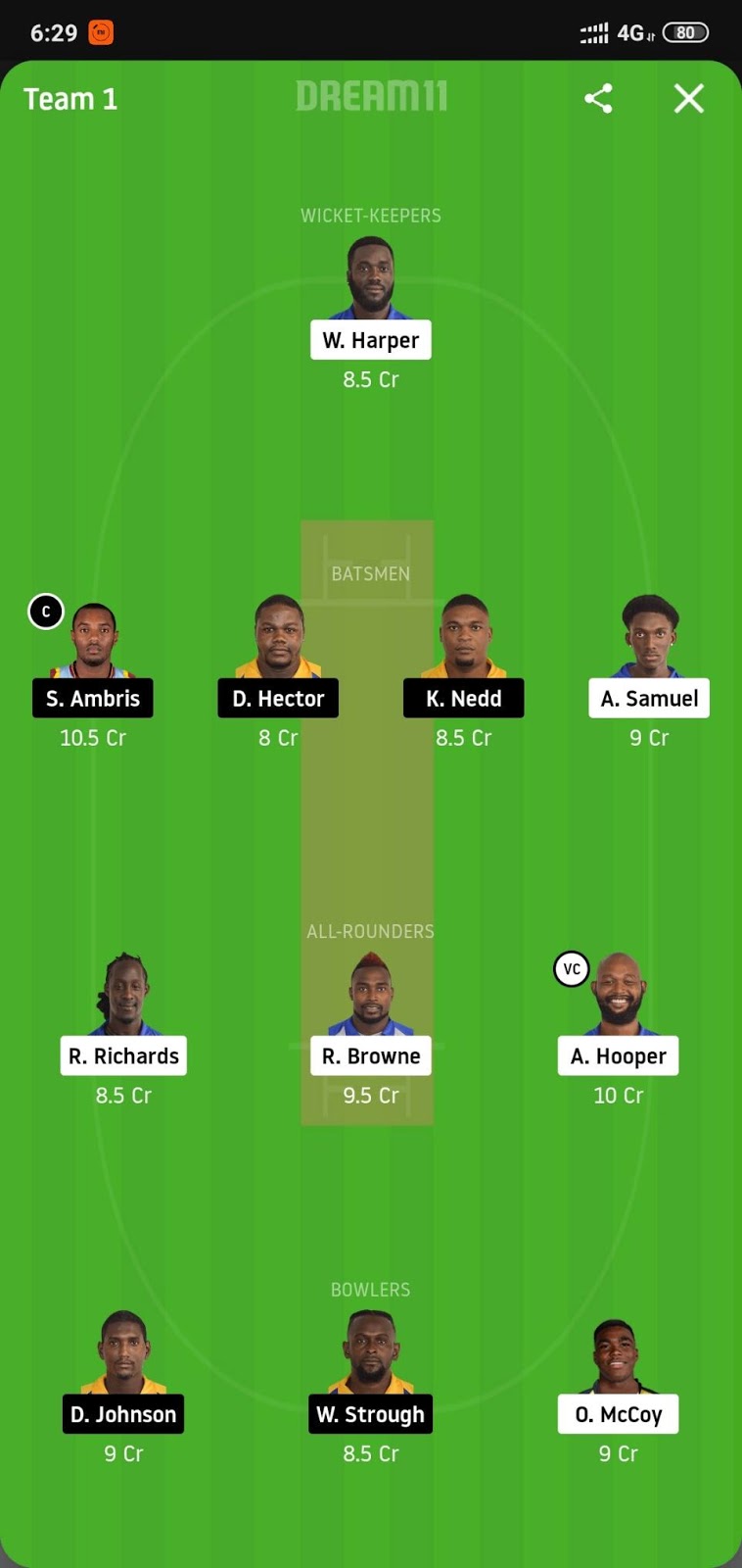 GRD vs SPB Dream11
