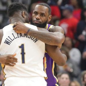 LeBron James vs Zion Williamson in playoffs