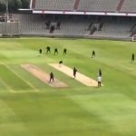 WATCH: Oshane Thomas castles Shayne Moseley on first ball of practice match at Old Trafford