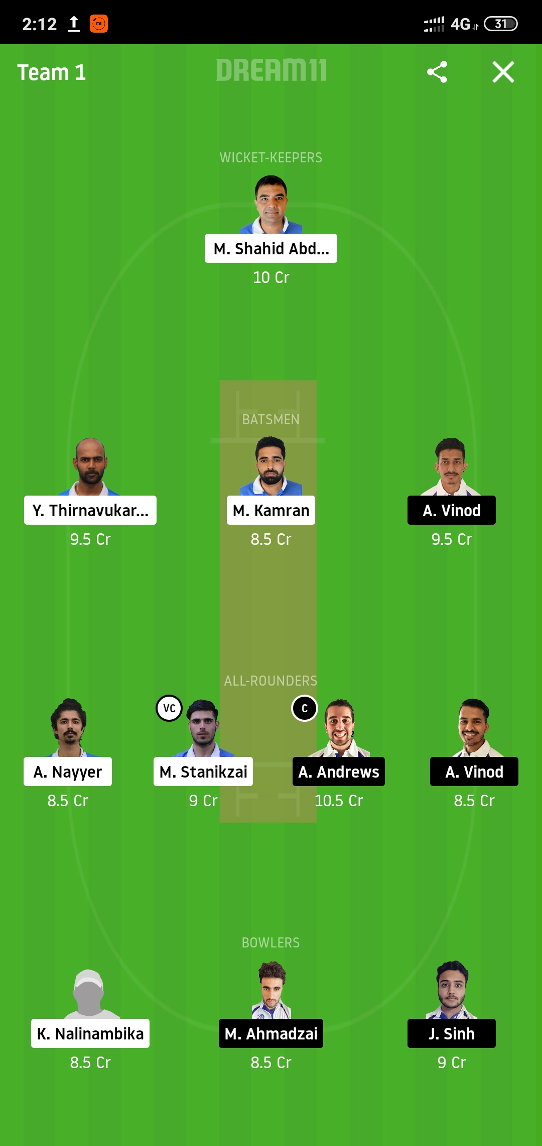 OLCC vs COCC Dream11