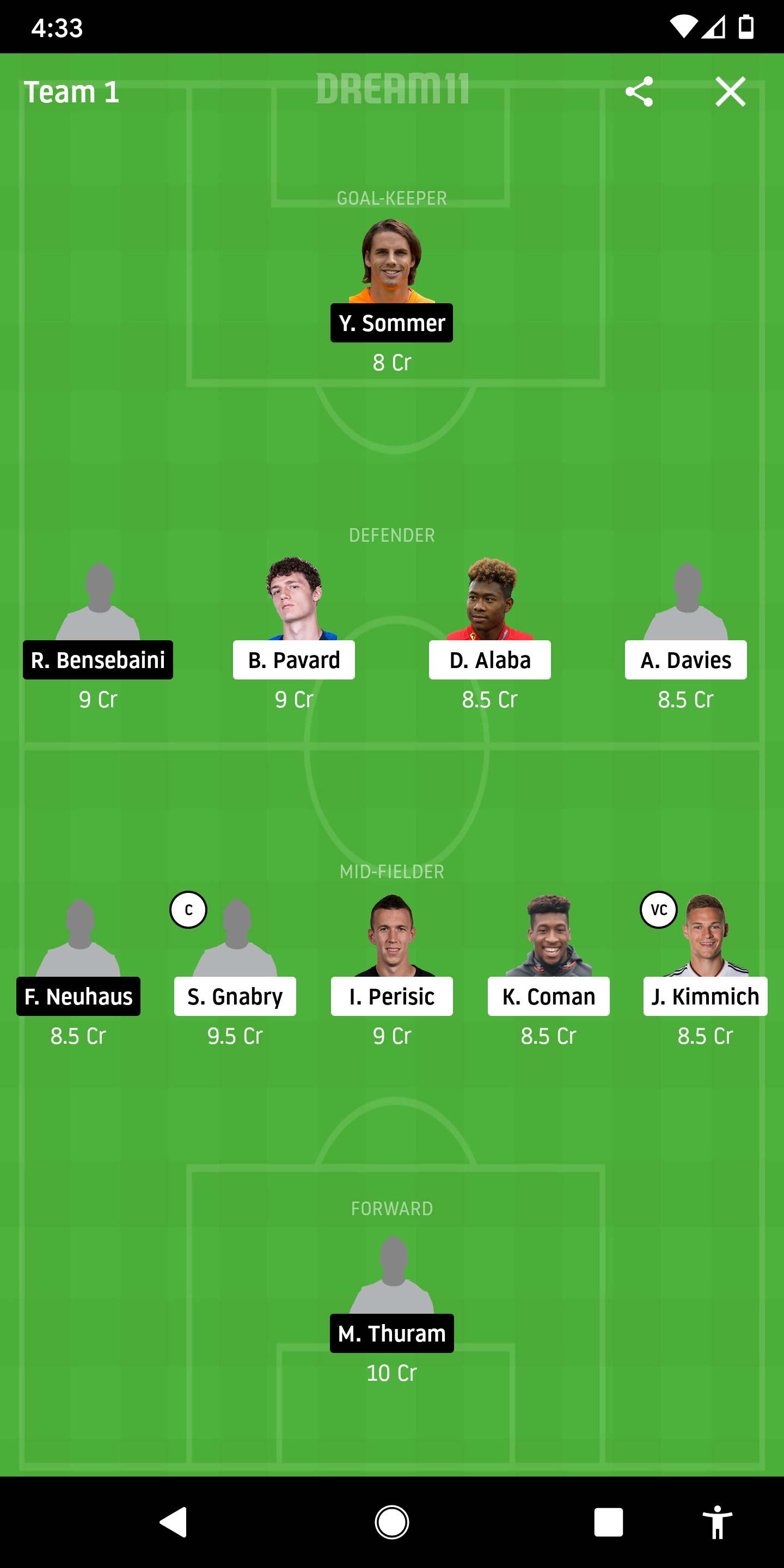 BAY Vs MOB Dream11