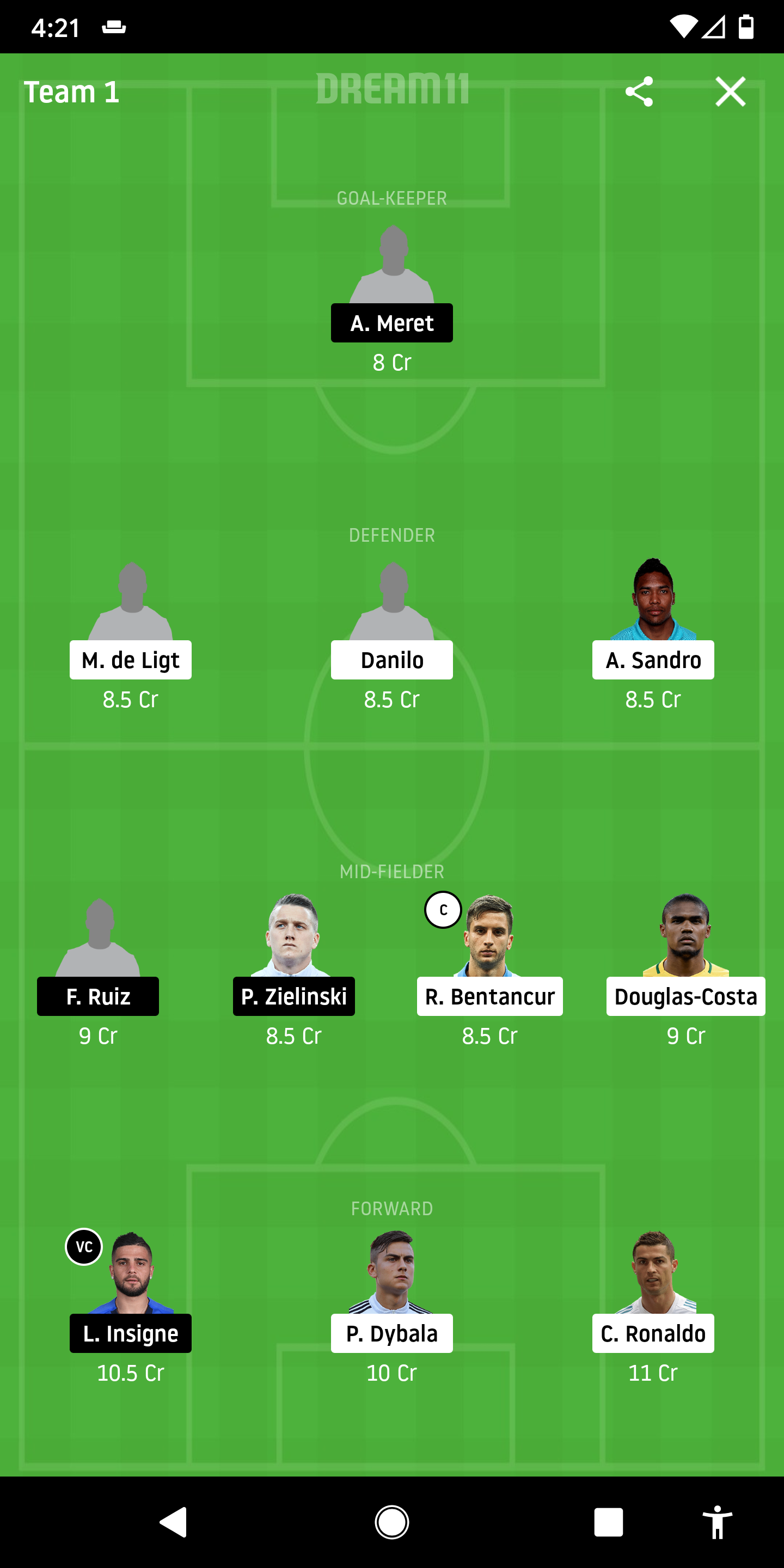JUV Vs NAP Dream11