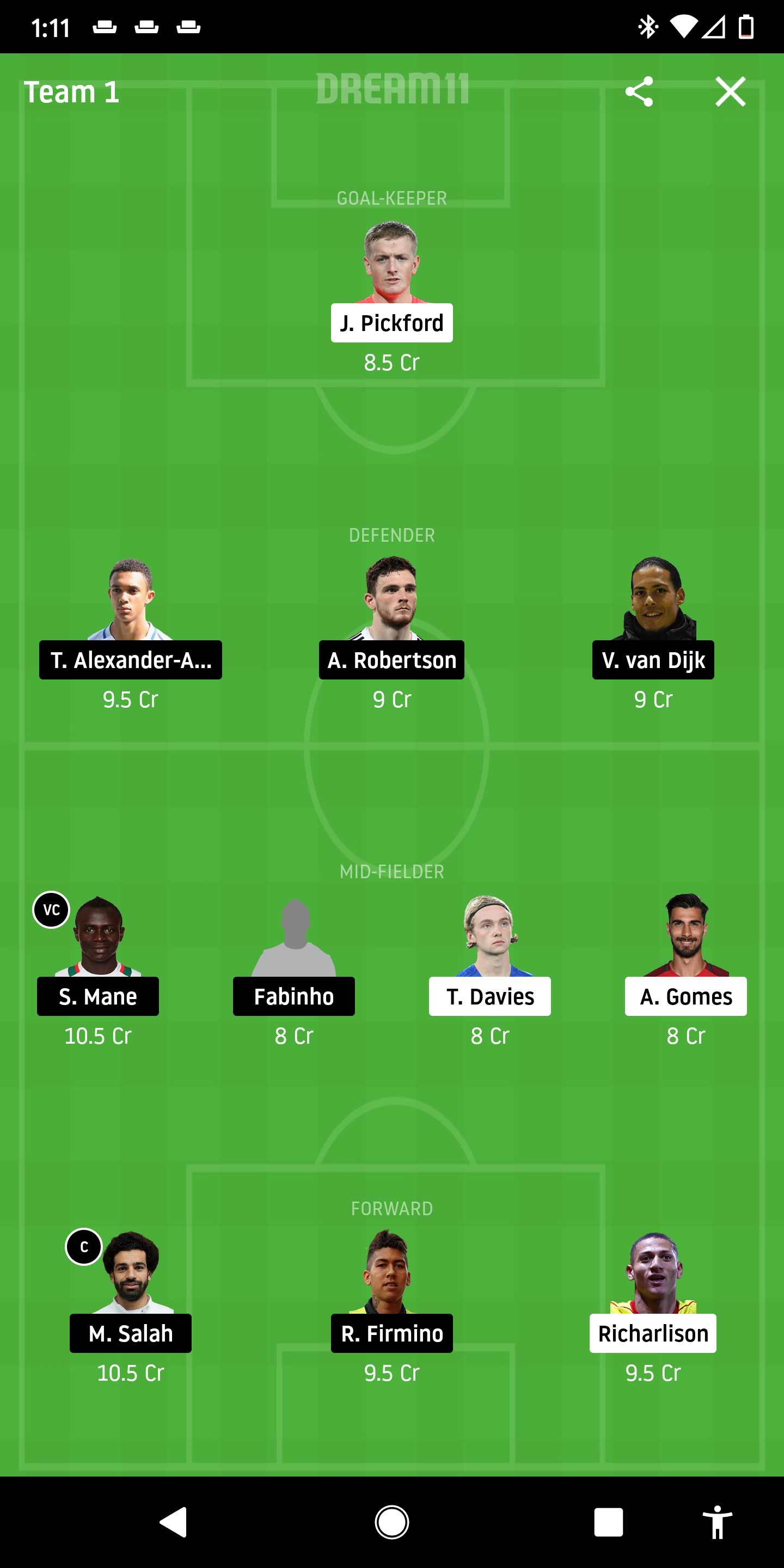 EVE Vs LIV Dream11