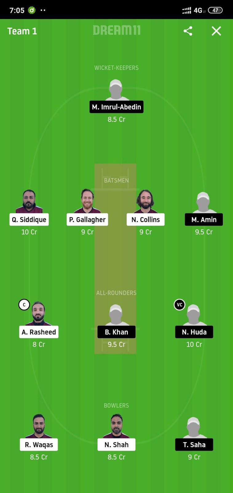 SKK vs BTC Dream11