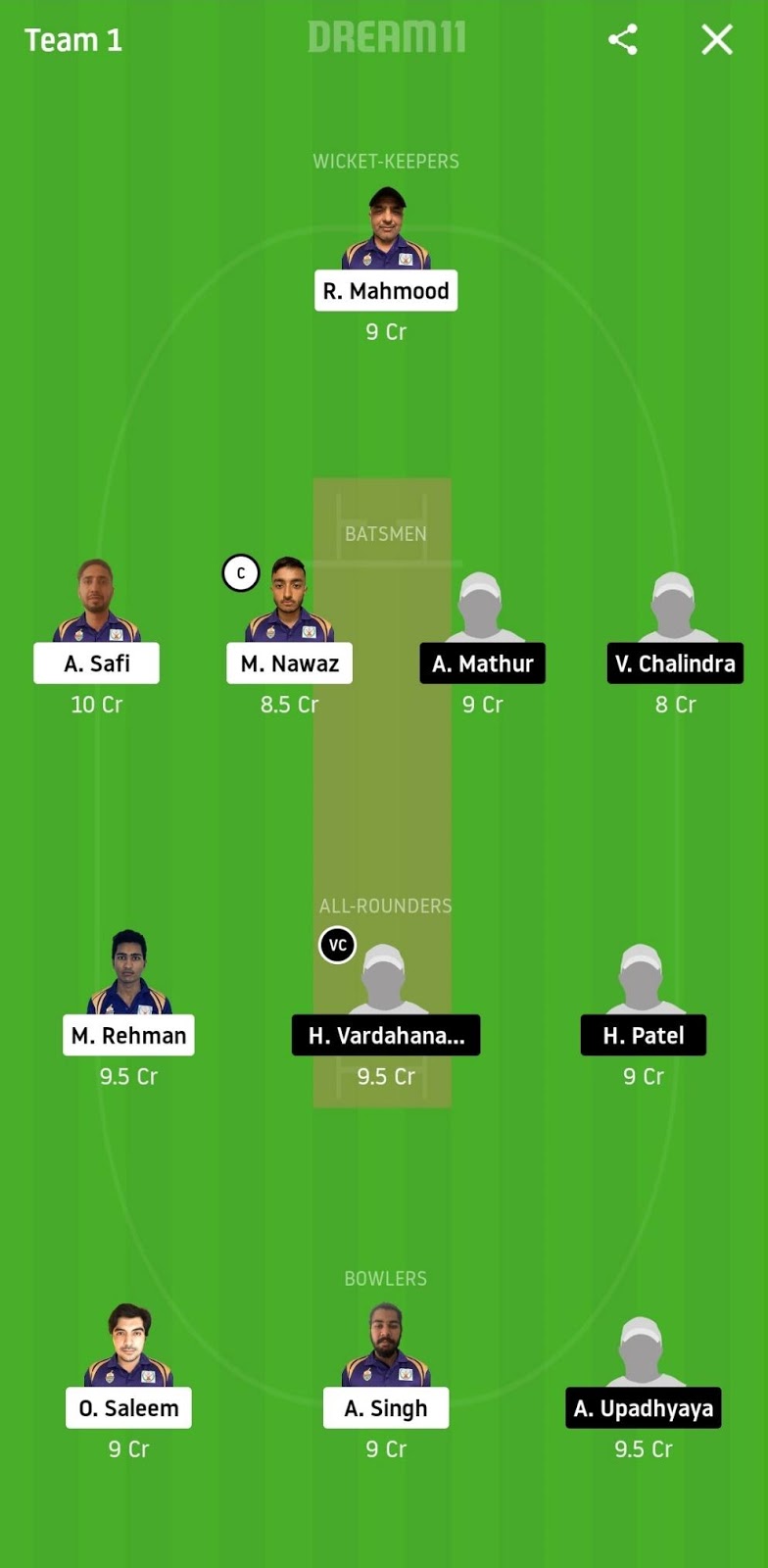 SIG vs STO Dream11