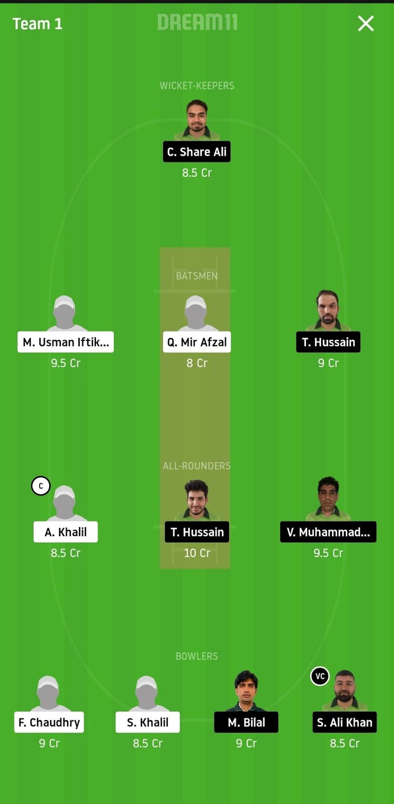 ALZ vs PF Dream11