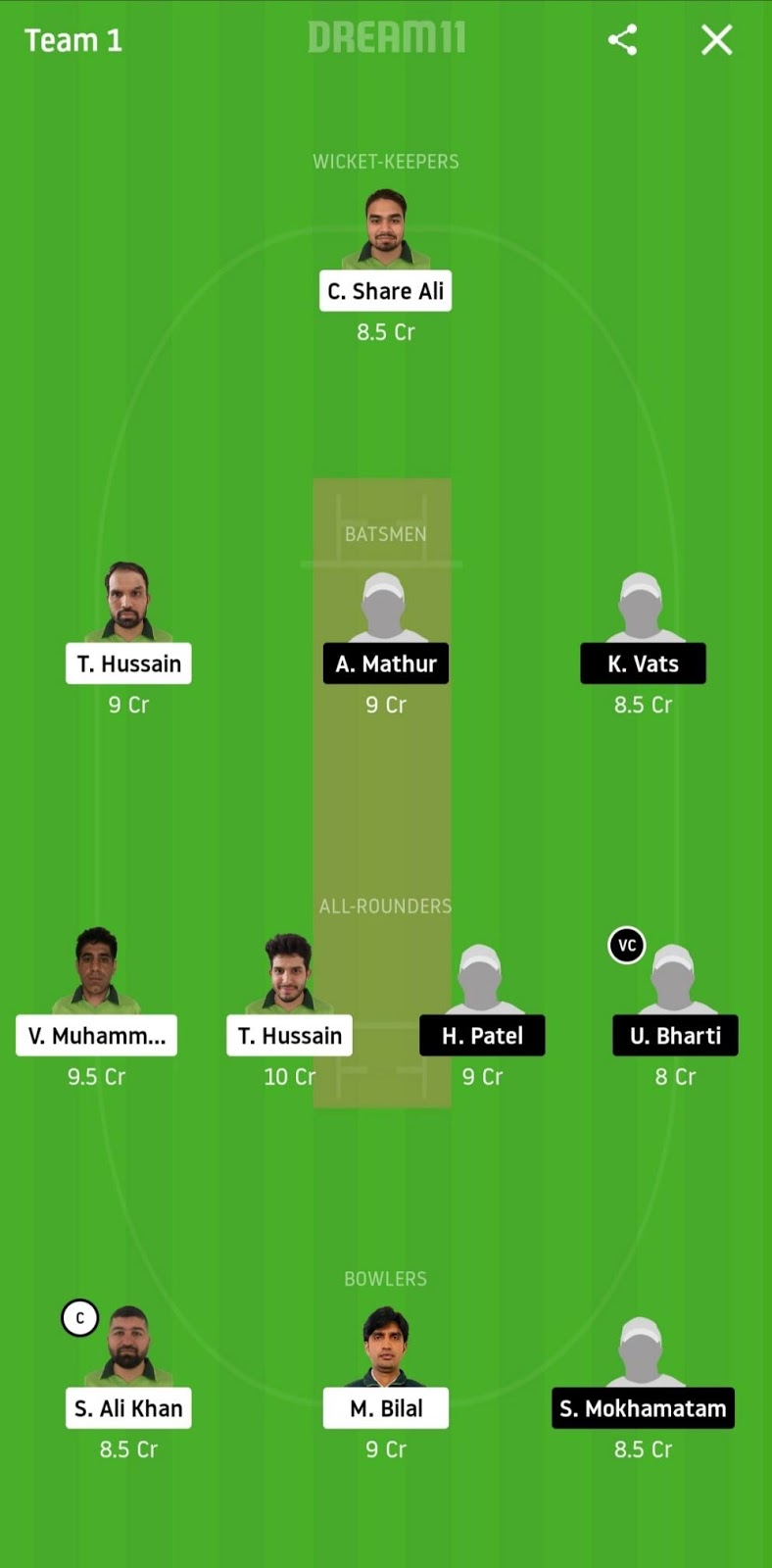 IND vs SMI Dream11