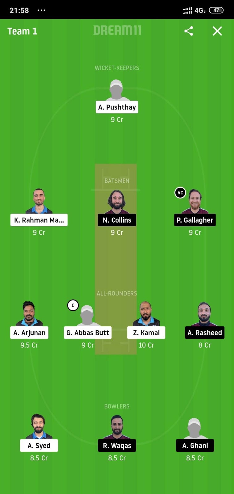 HCC vs SKK Dream11