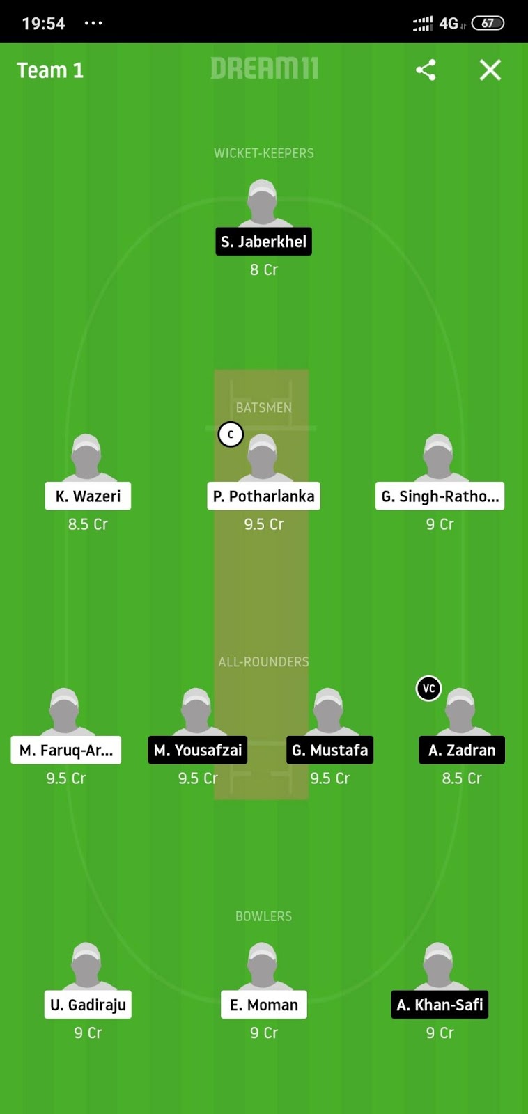 MTV vs PSV Dream11