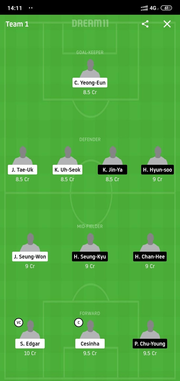DAE vs SE Dream11