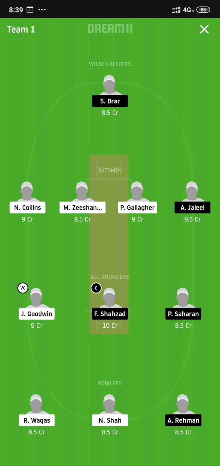 SKK vs GHG Dream11