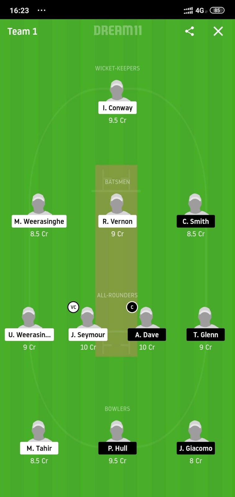 WCC vs NCC Dream11