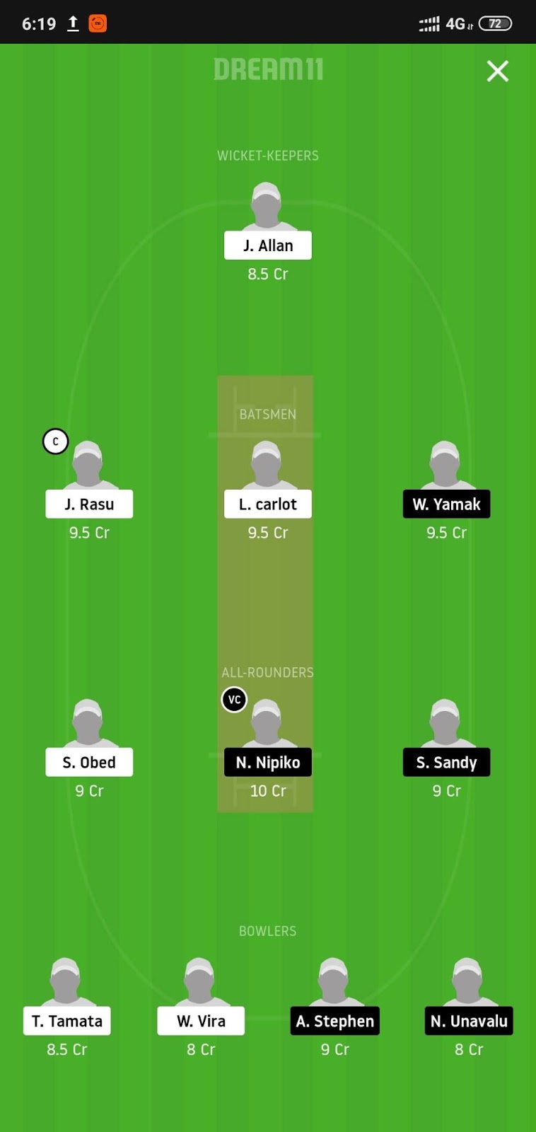 MFE vs IS Dream11