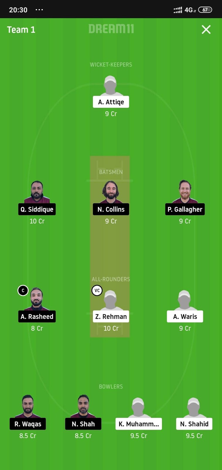 GHC vs SKK Dream11