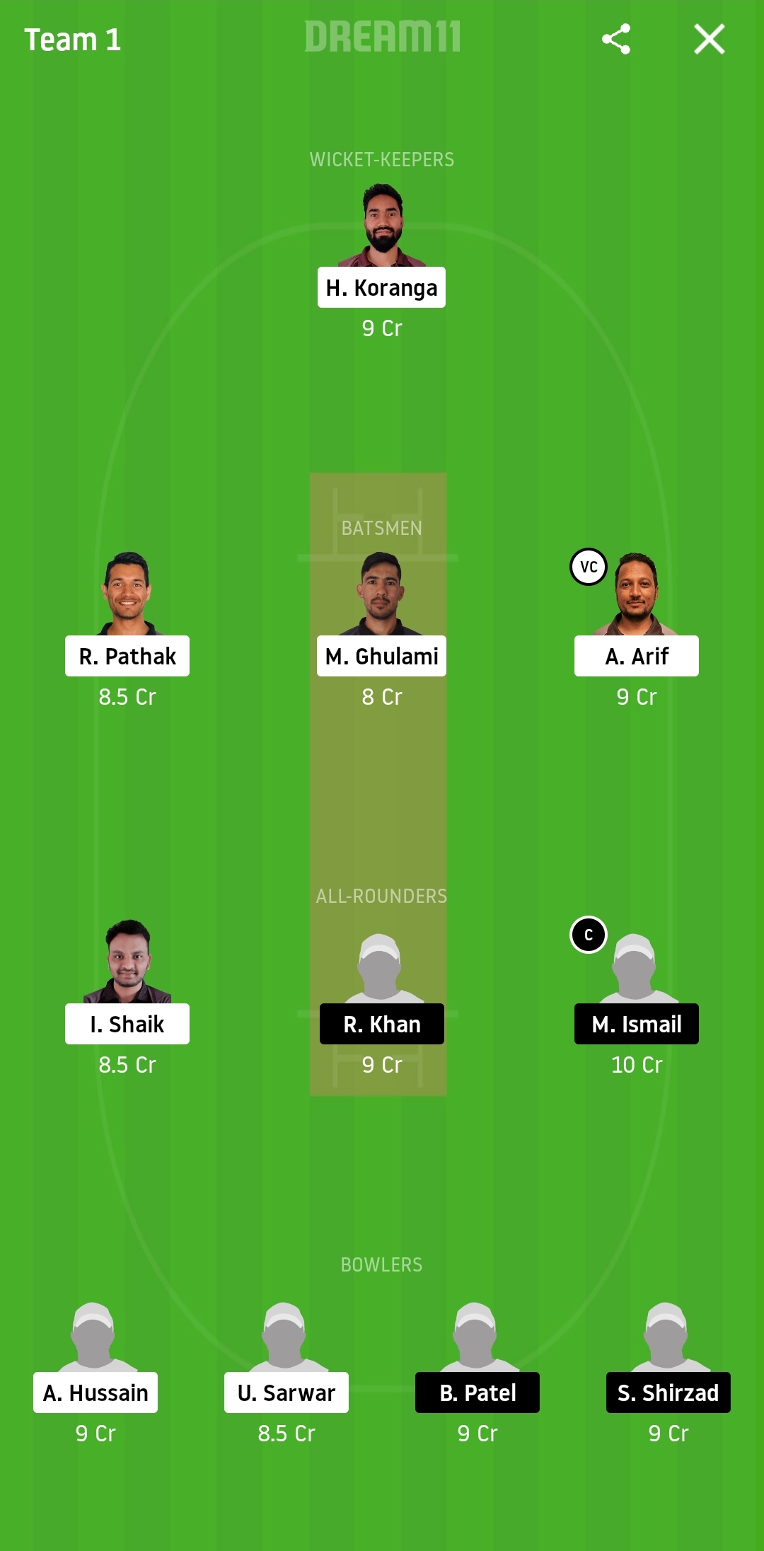 SSD vs JKP Dream11