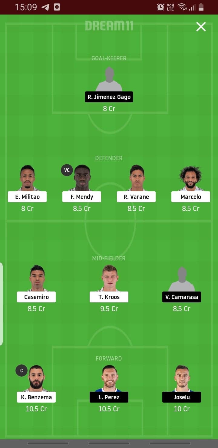 RM Vs ALA Dream11
