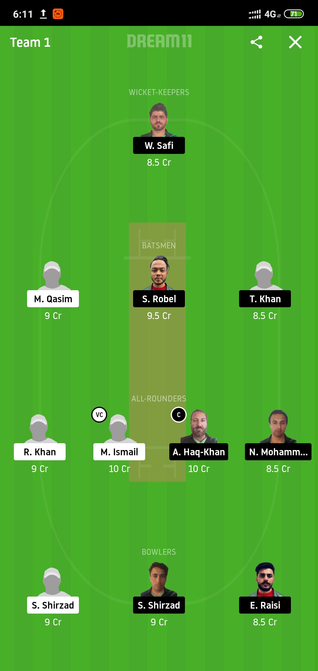JKP vs WZC Dream11