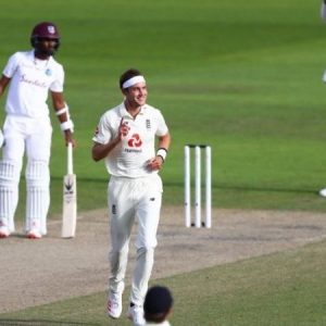 Stuart Broad 500th Test wicket: Watch English seamer dismisses Kraigg Brathwaite to enter elite club