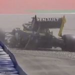 Daniel Ricciardo crash