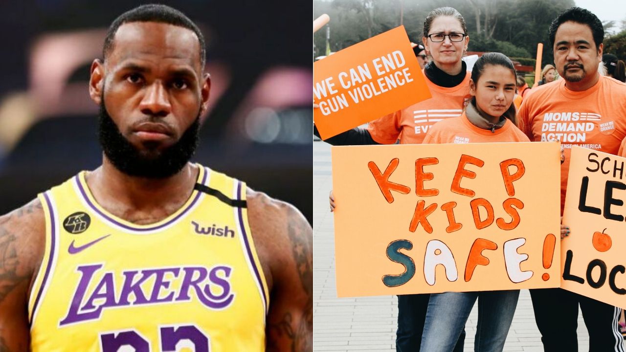 LeBron James tweet gun violence