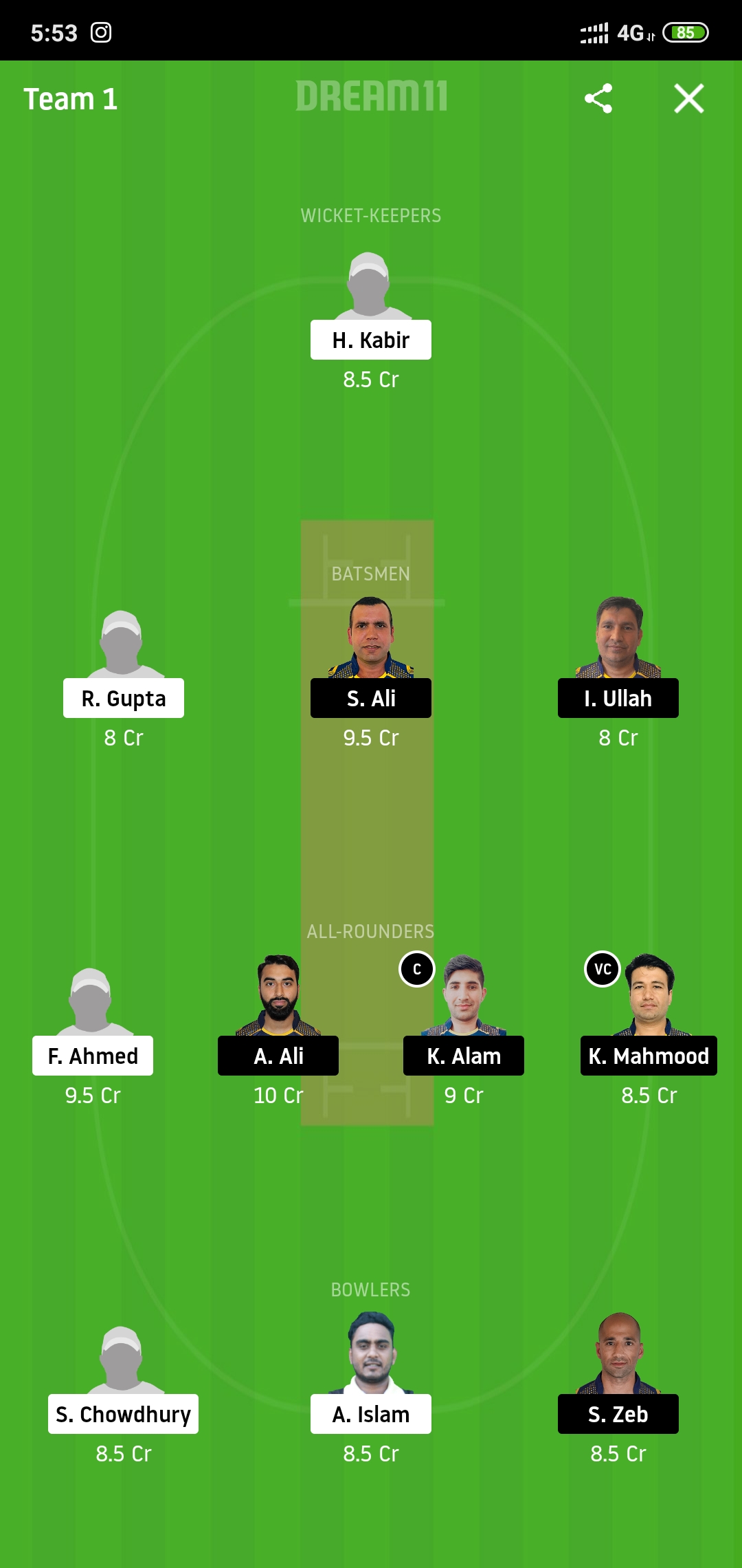 STT vs SCC Dream11