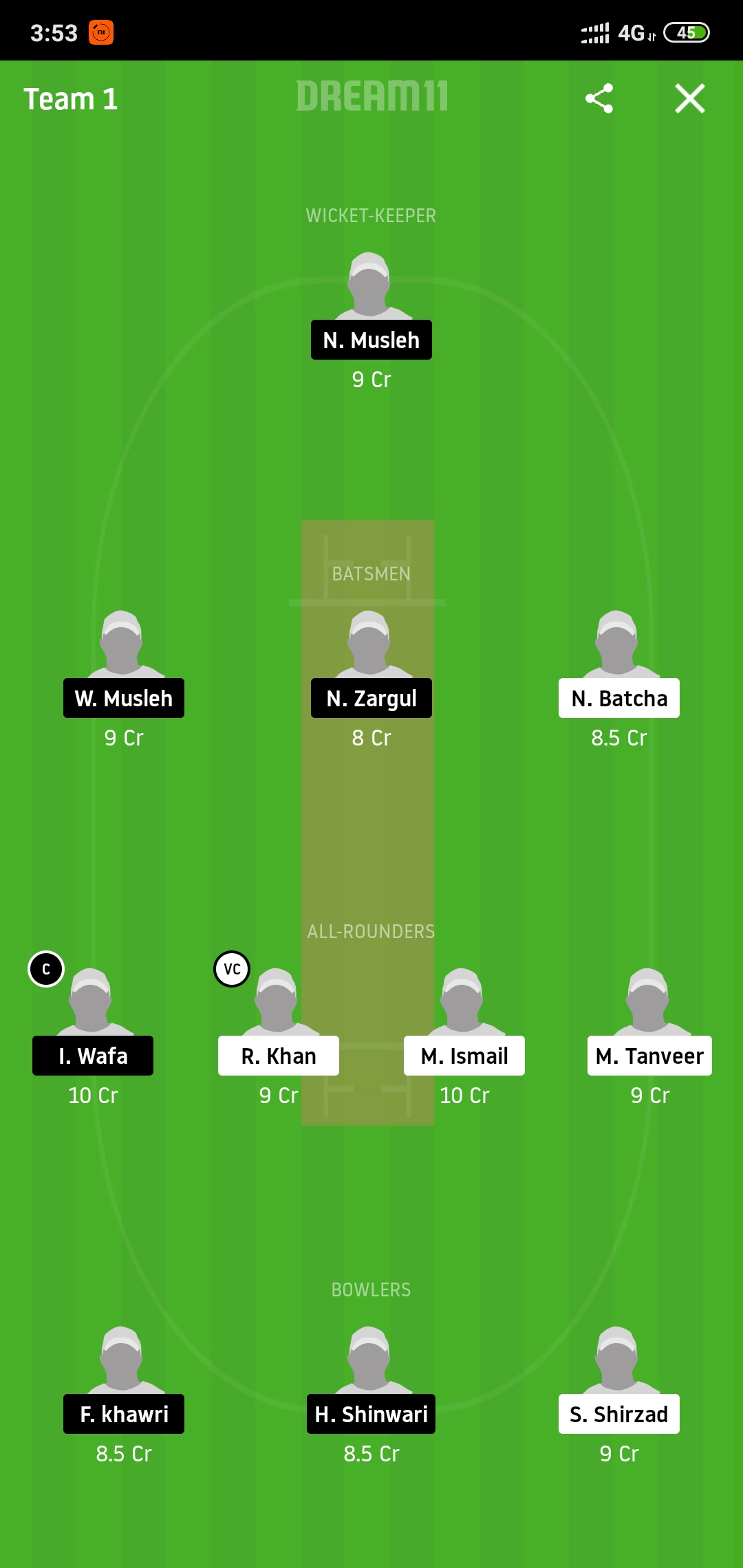 JKP vs KSS Dream11