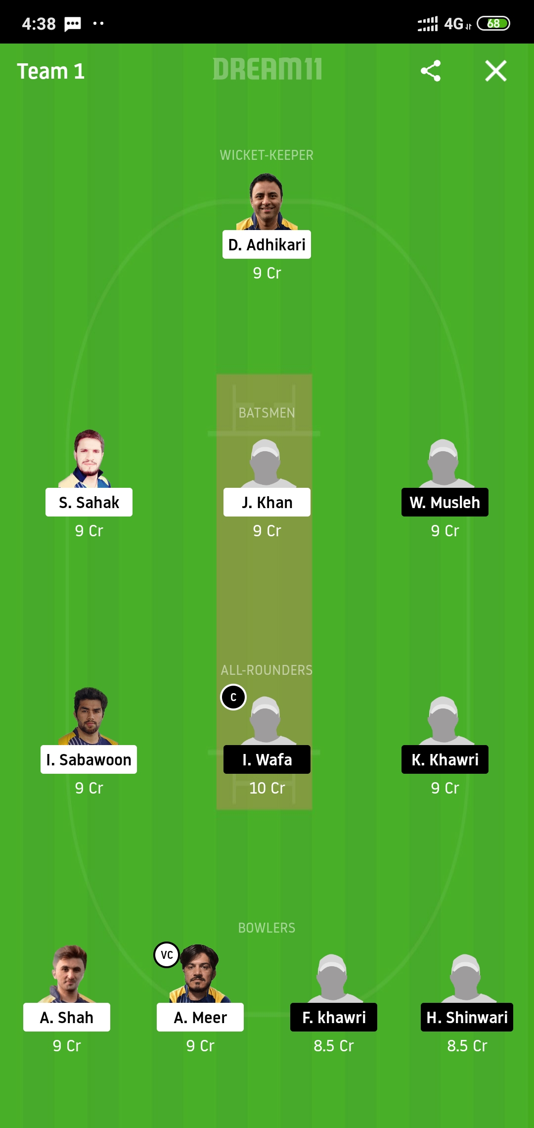 ALM vs KSS Dream11