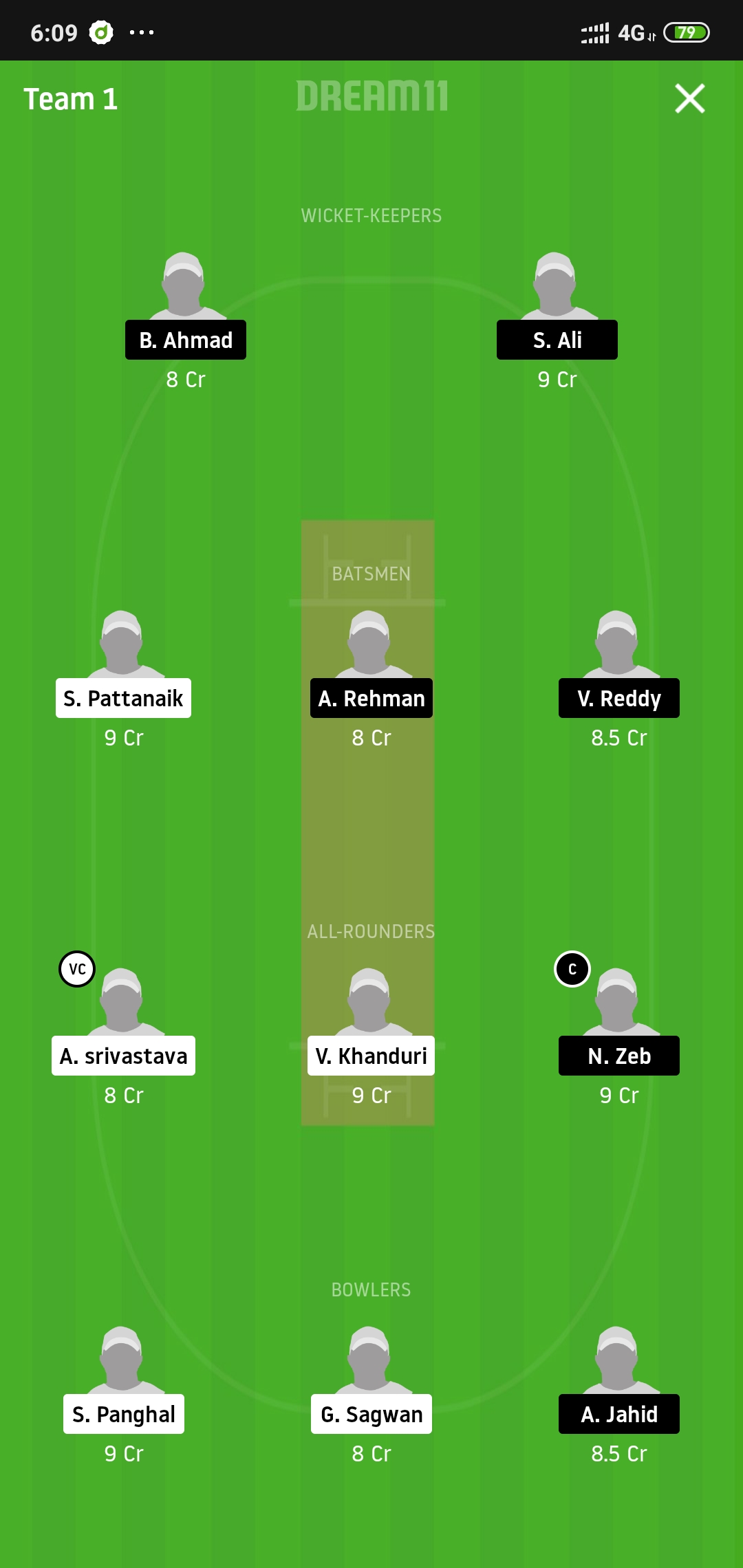 AMD vs LIG Dream11