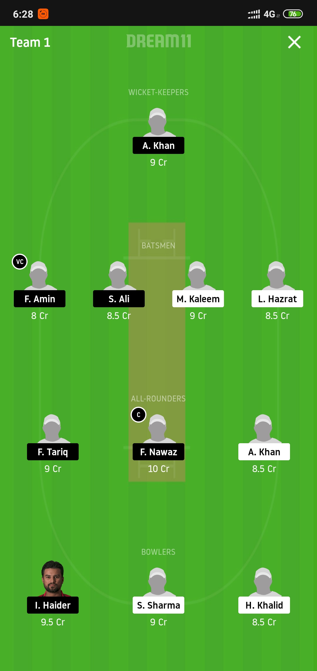 FPV vs DPS Dream11