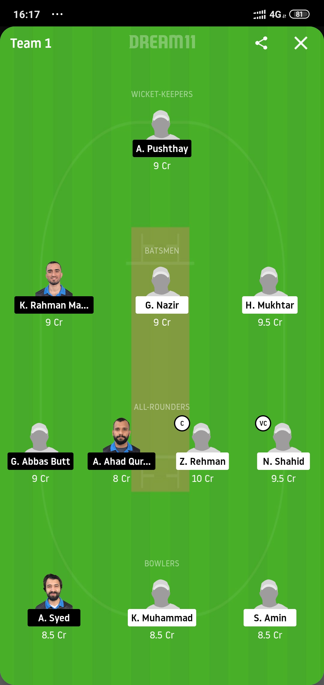 GHC vs HCC Dream11