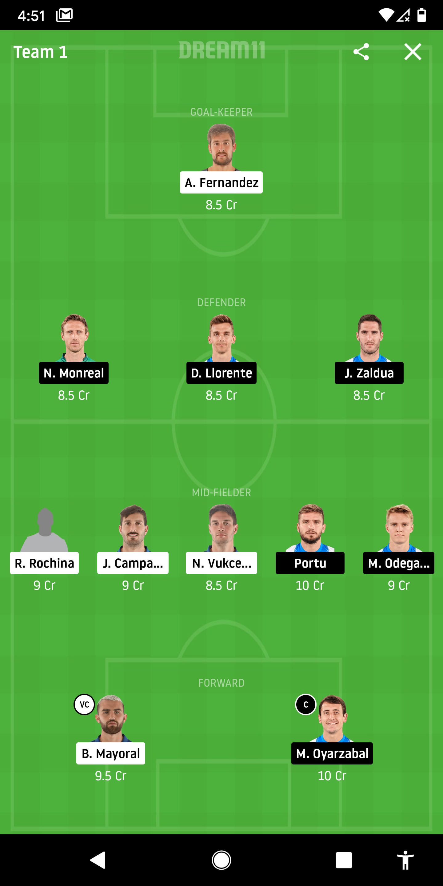 LEV vs RS Dream11