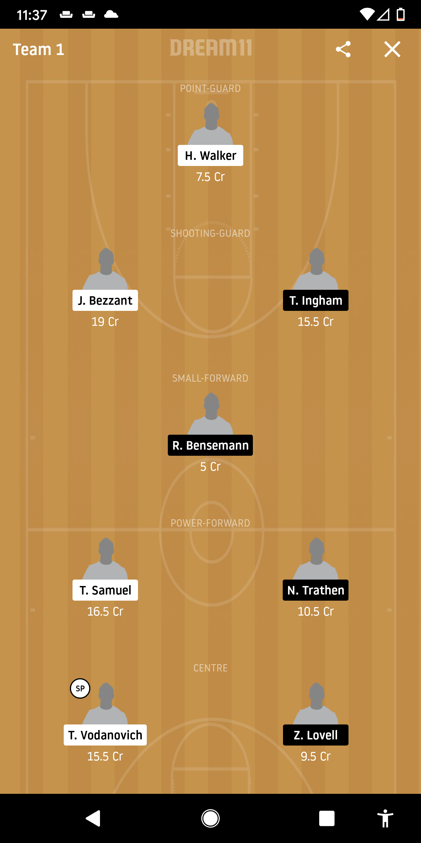 MWJ vs NG Dream11