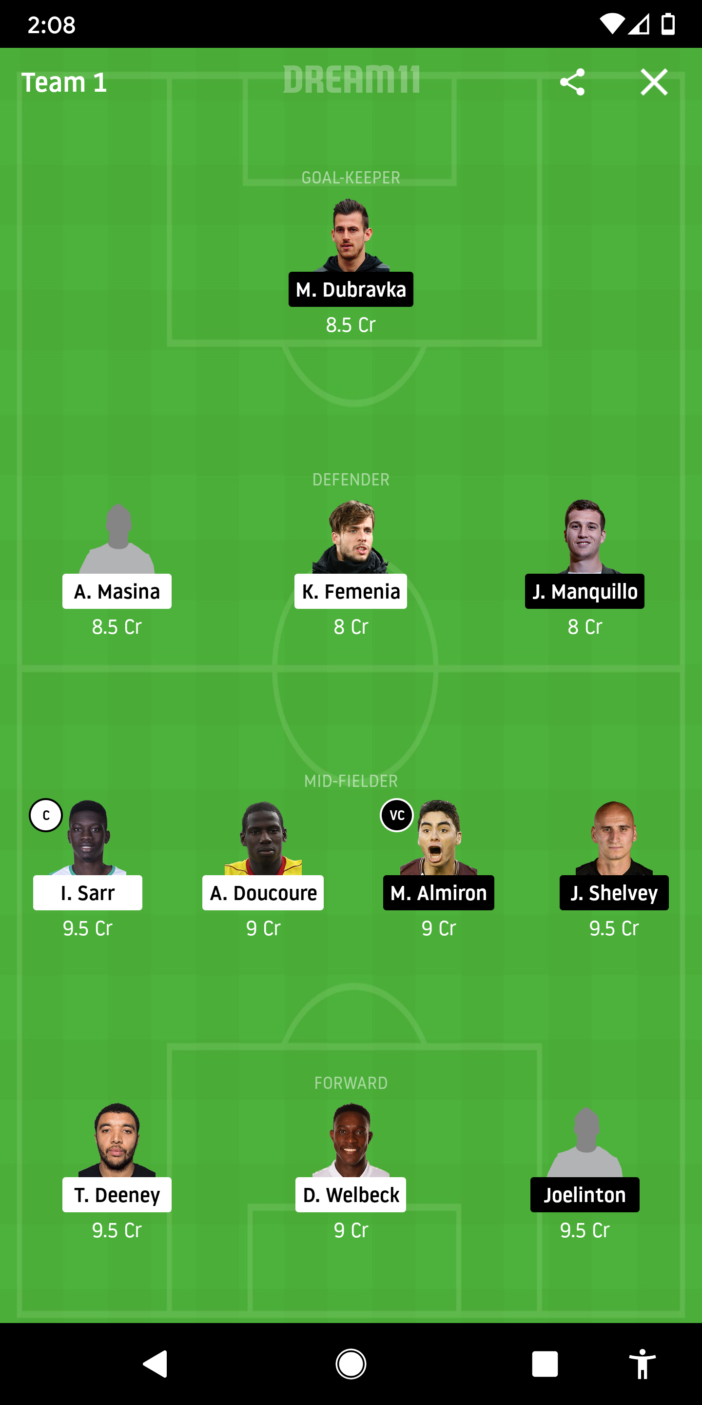 WAT vs NEW Dream11
