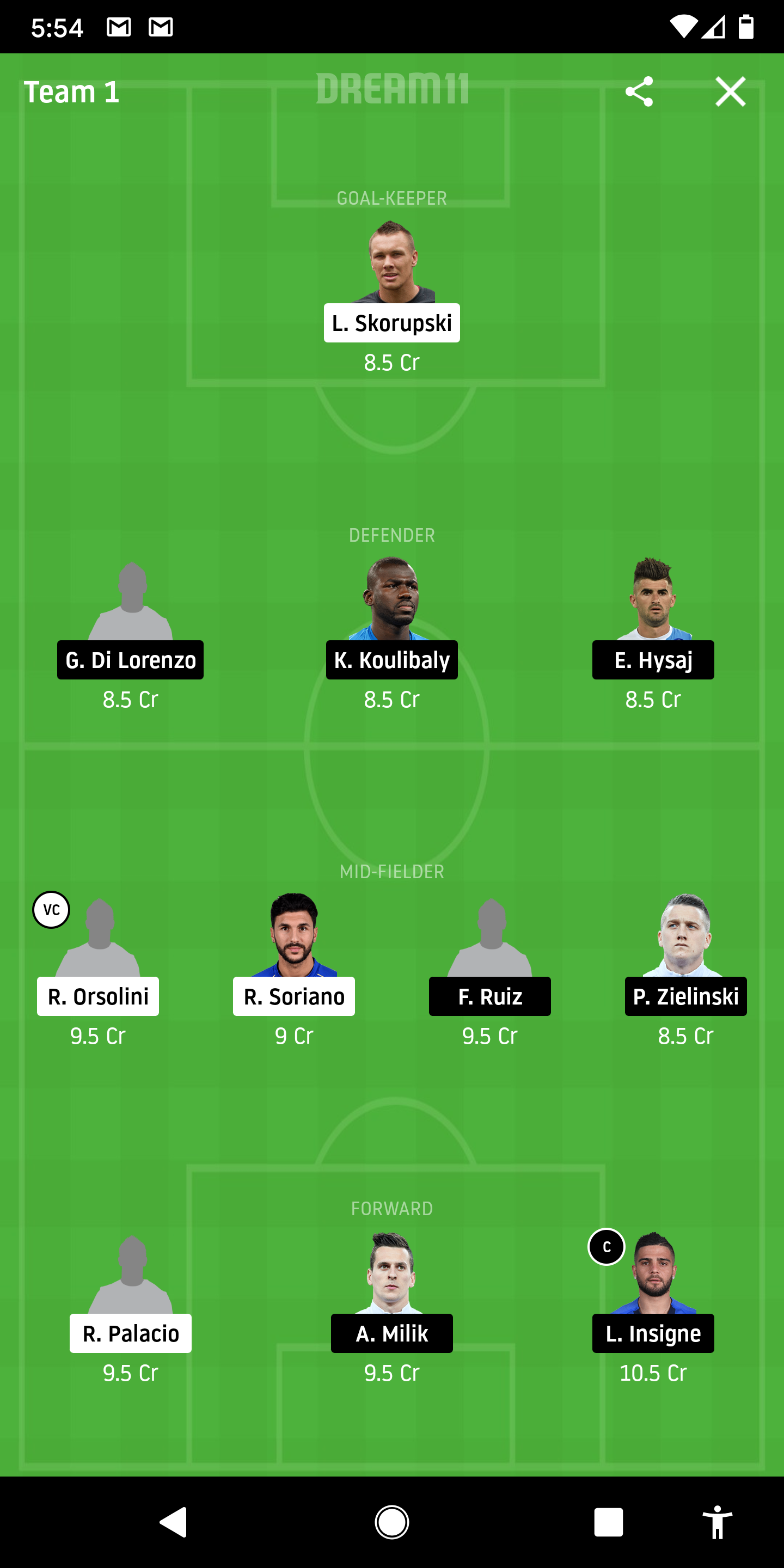 BOG Vs NAP Dream11