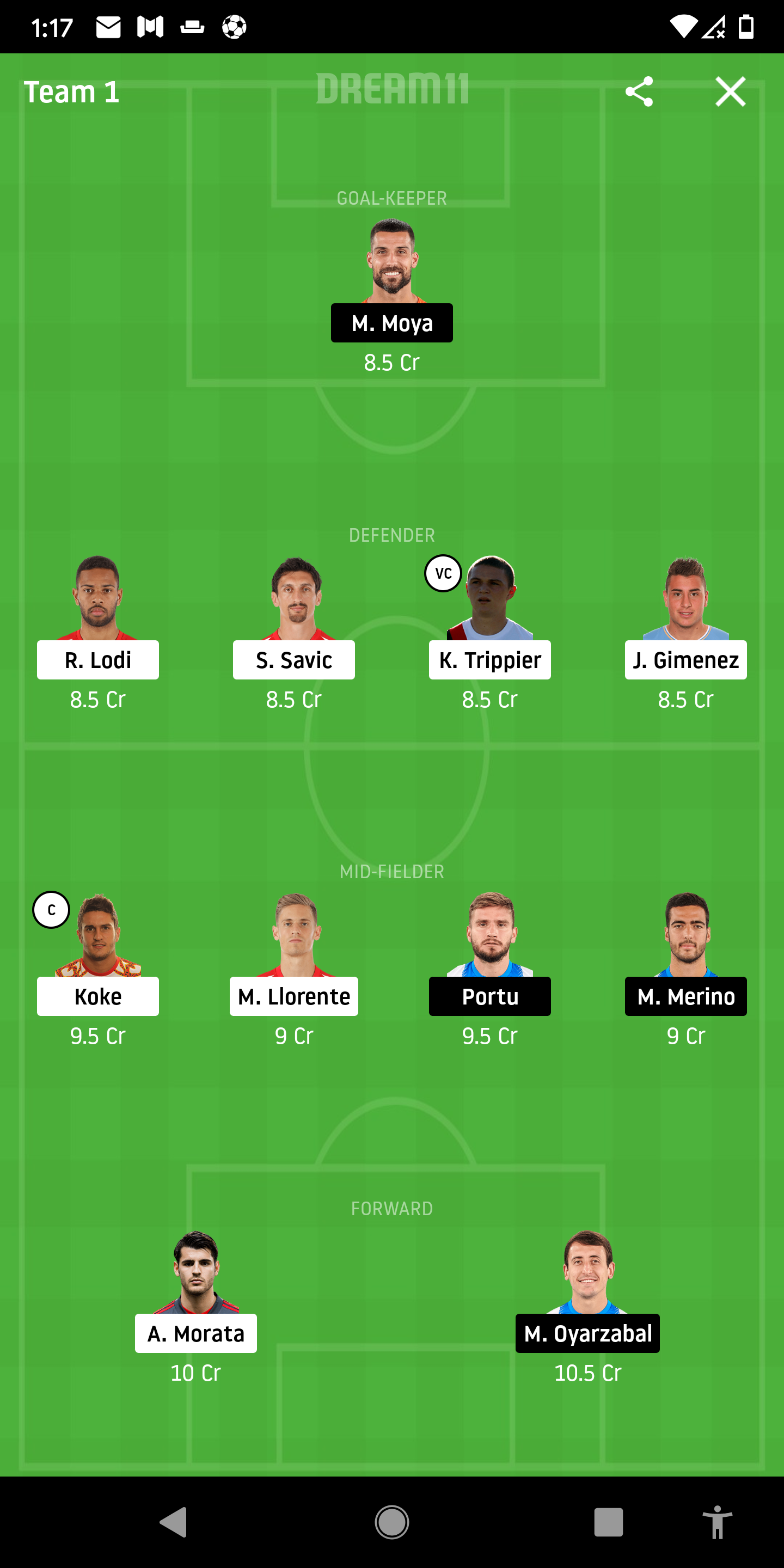 ATL Vs RS Dream11