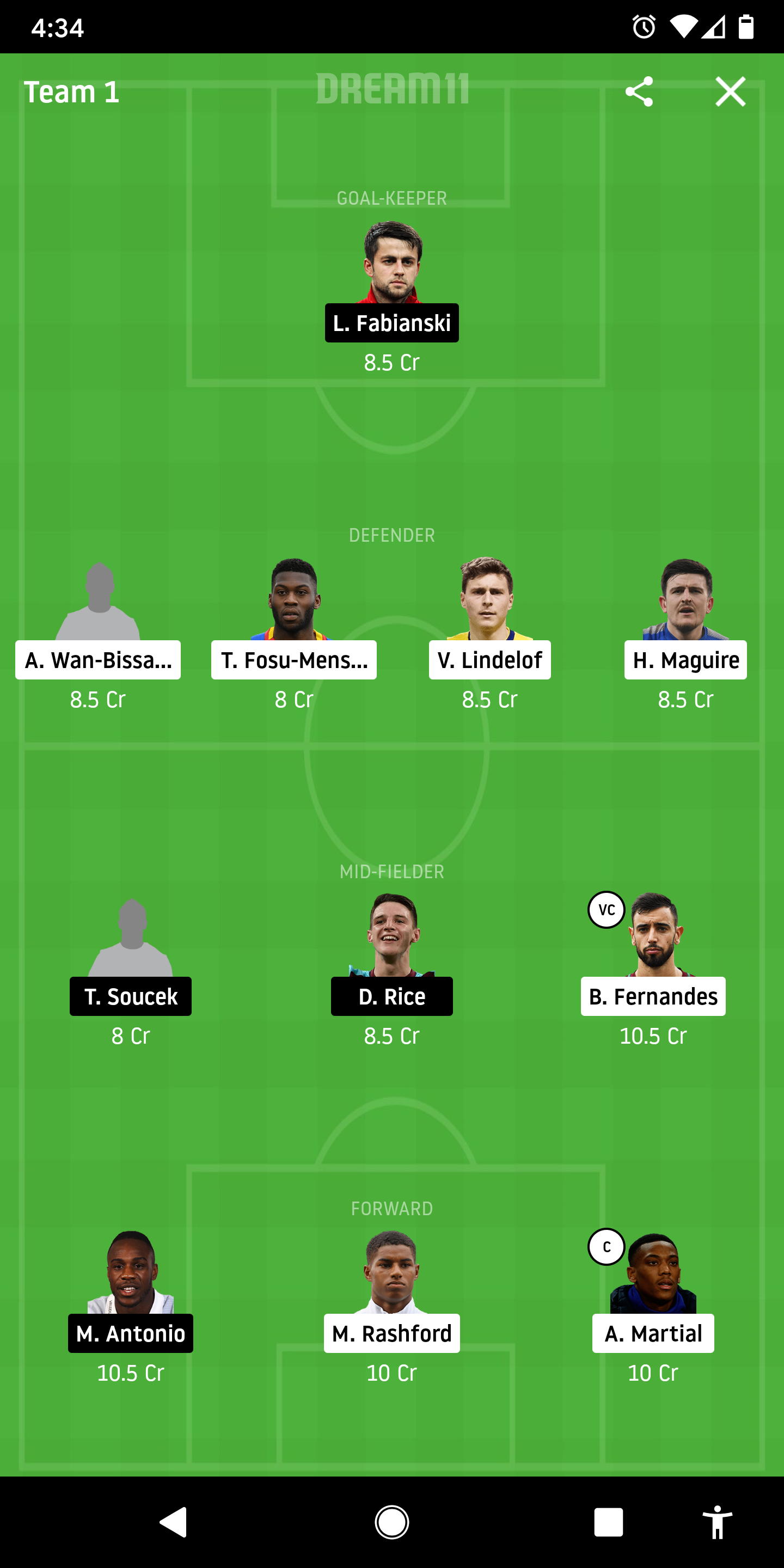 MUN Vs WHU Dream11