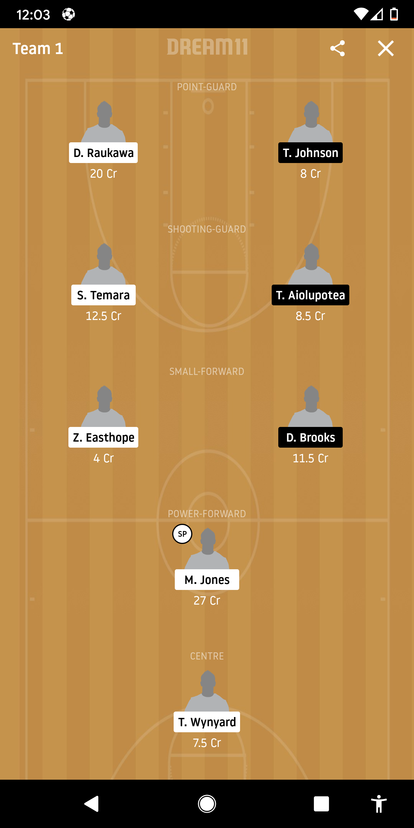 TNM Vs NG Dream11