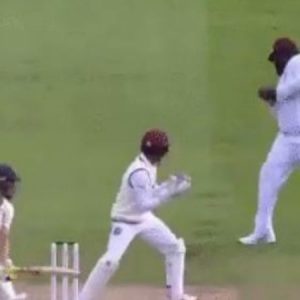 Rahkeem Cornwall catch vs England: Watch West Indian all-rounder grabs stunner at first slip to dismiss Rory Burns