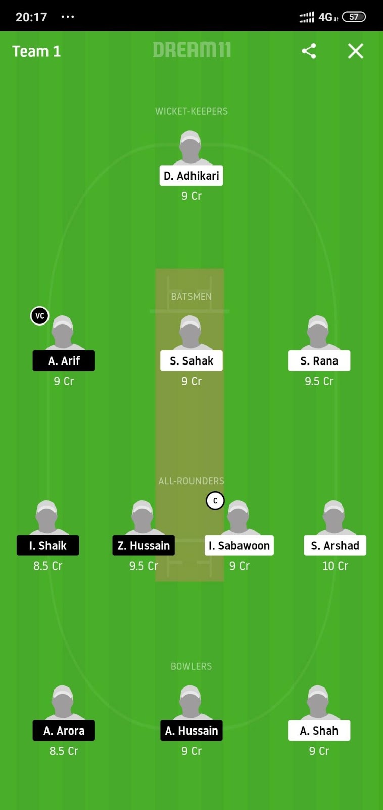 ALM vs SSD Dream11