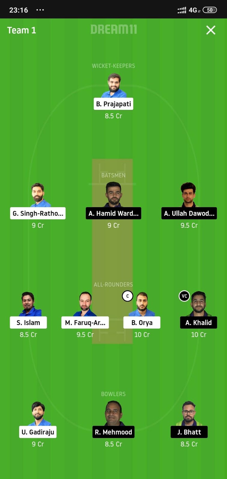 MTV vs FDF Dream11