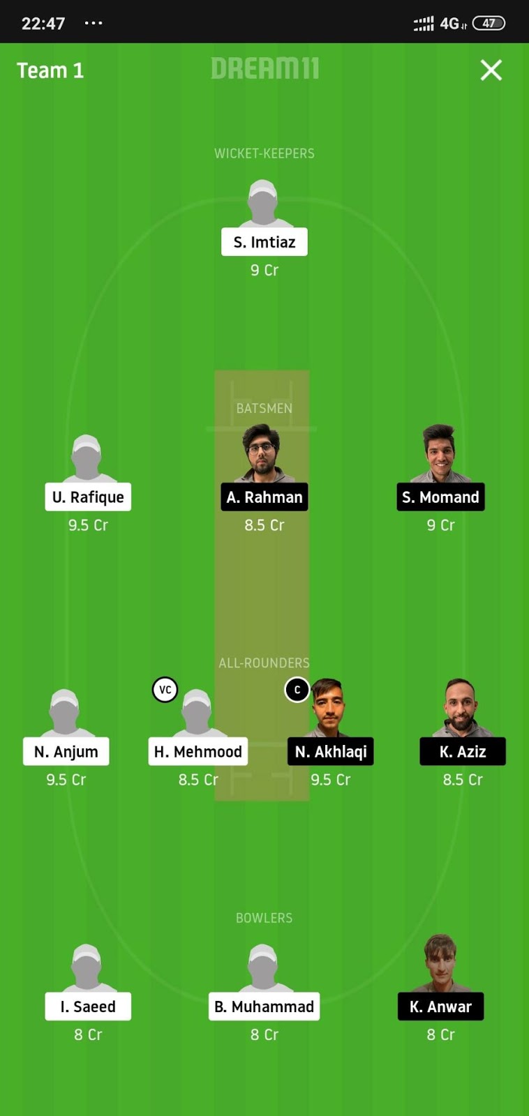SICC vs VAR Dream11