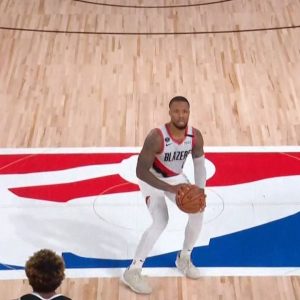 Damian Lillard half court 3 pointer